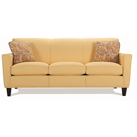 Casual Sofa with Tapered Legs