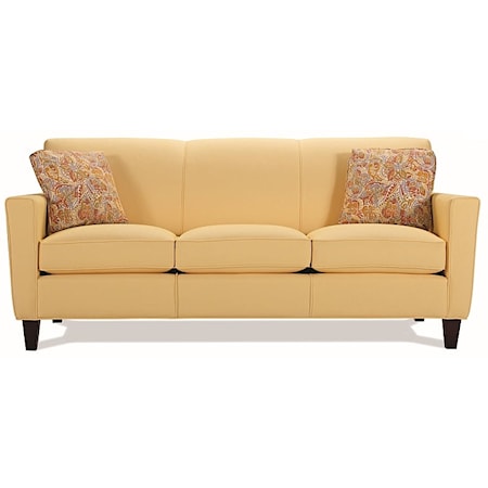 Casual Sofa with Tapered Legs