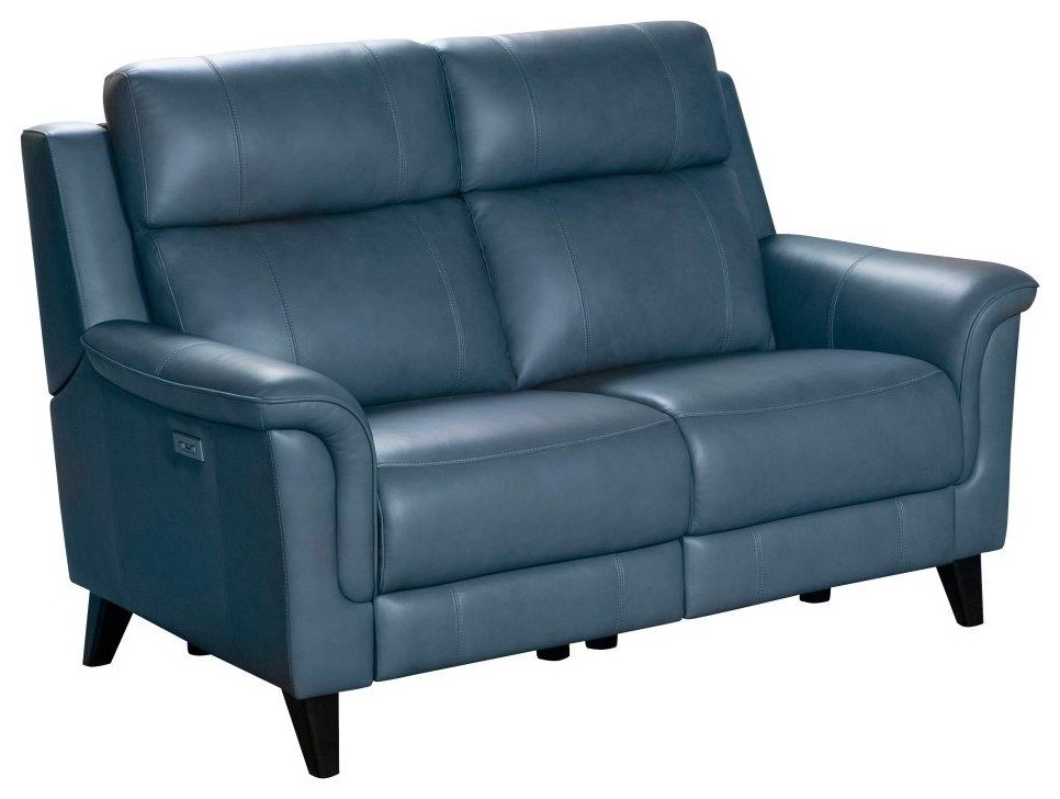 Navy blue reclining online loveseat