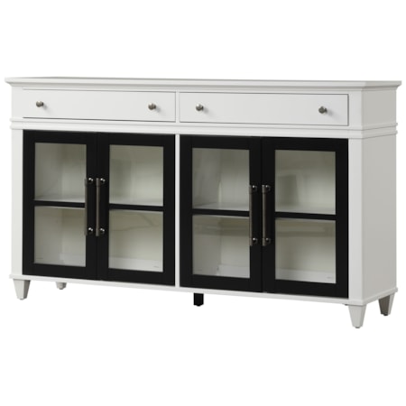 68 in. Console with 4 doors & 2 drawers