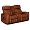 Builtwell K2140 Livorno Nutmeg Power Reclining Loveseat with Console