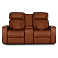 Power Reclining Loveseat with Console and Massage and Heat