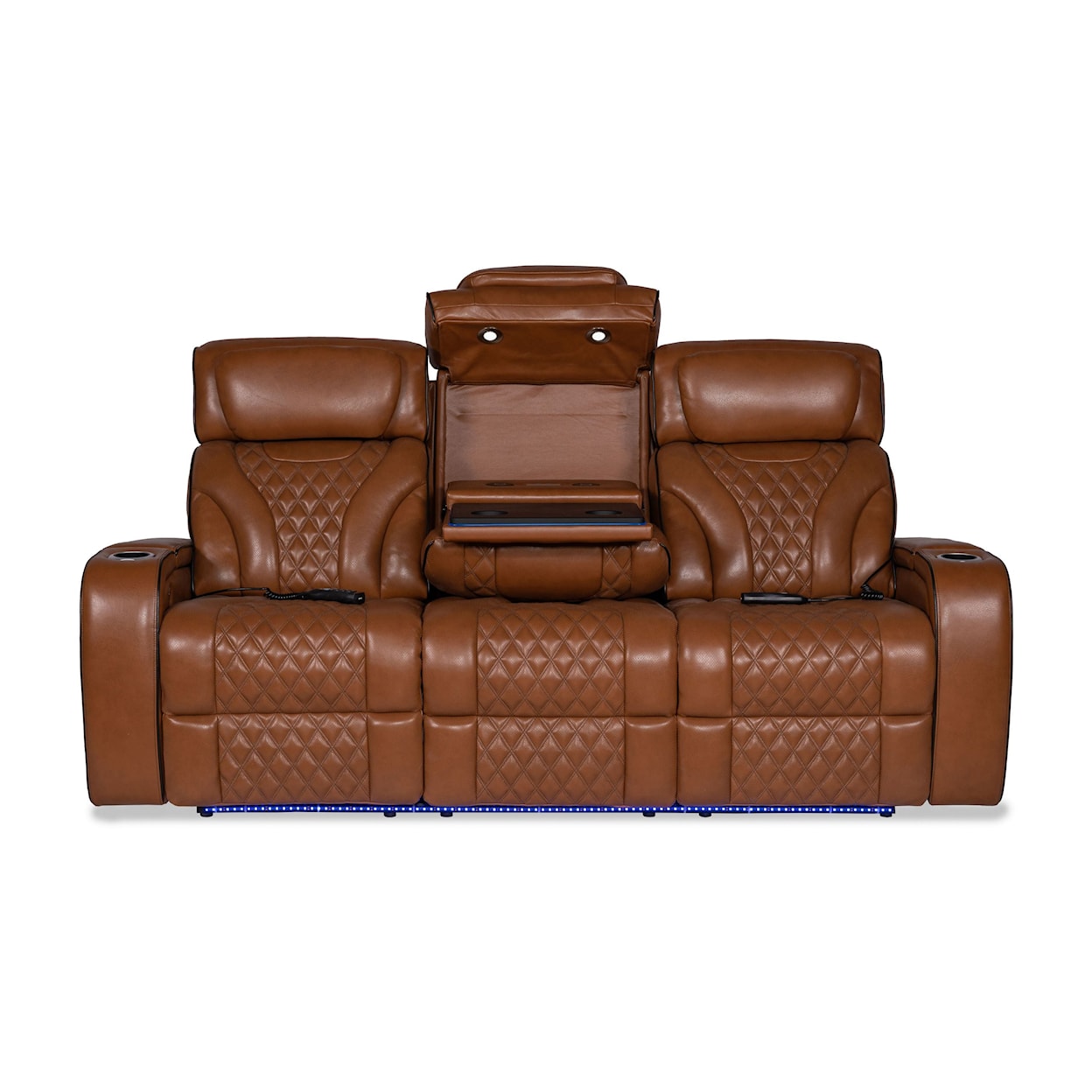 Builtwell K2140 Livorno Nutmeg Power Reclining Sofa