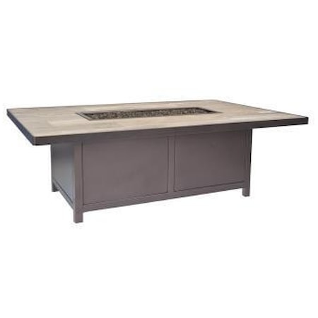 58" x 36" Occ.-Height Firepit w/El. Ignition