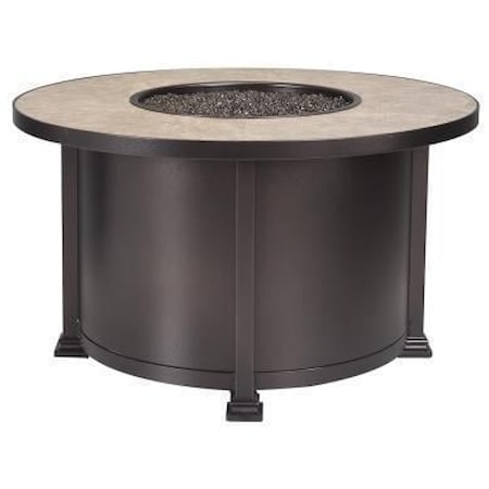 Chat Height Santorini Fire Pit Table
