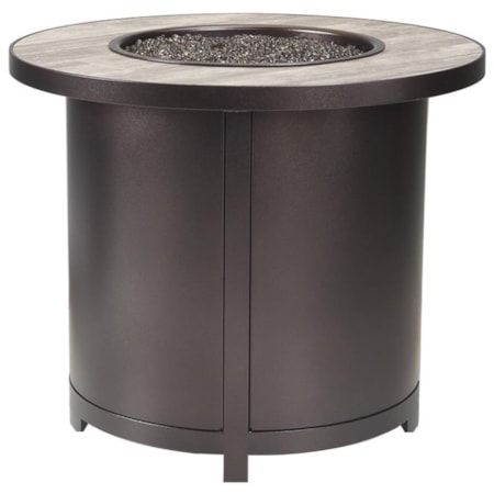 30" Rd. Chat-Height Fire Table w/Electric