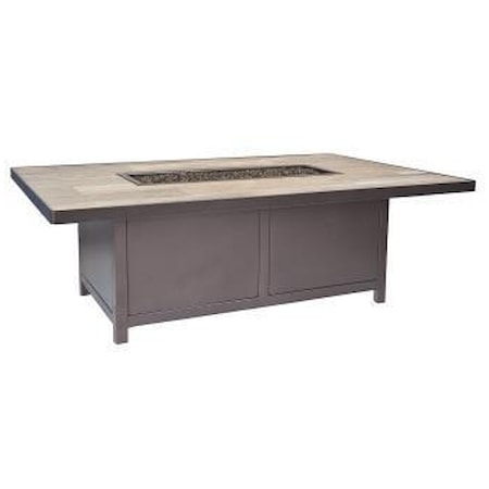 58" x 36" Occ.-Height Fire Table w/Electric