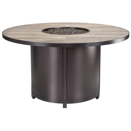 54" Rd. Dining Fire Table w/Electr. Ignition