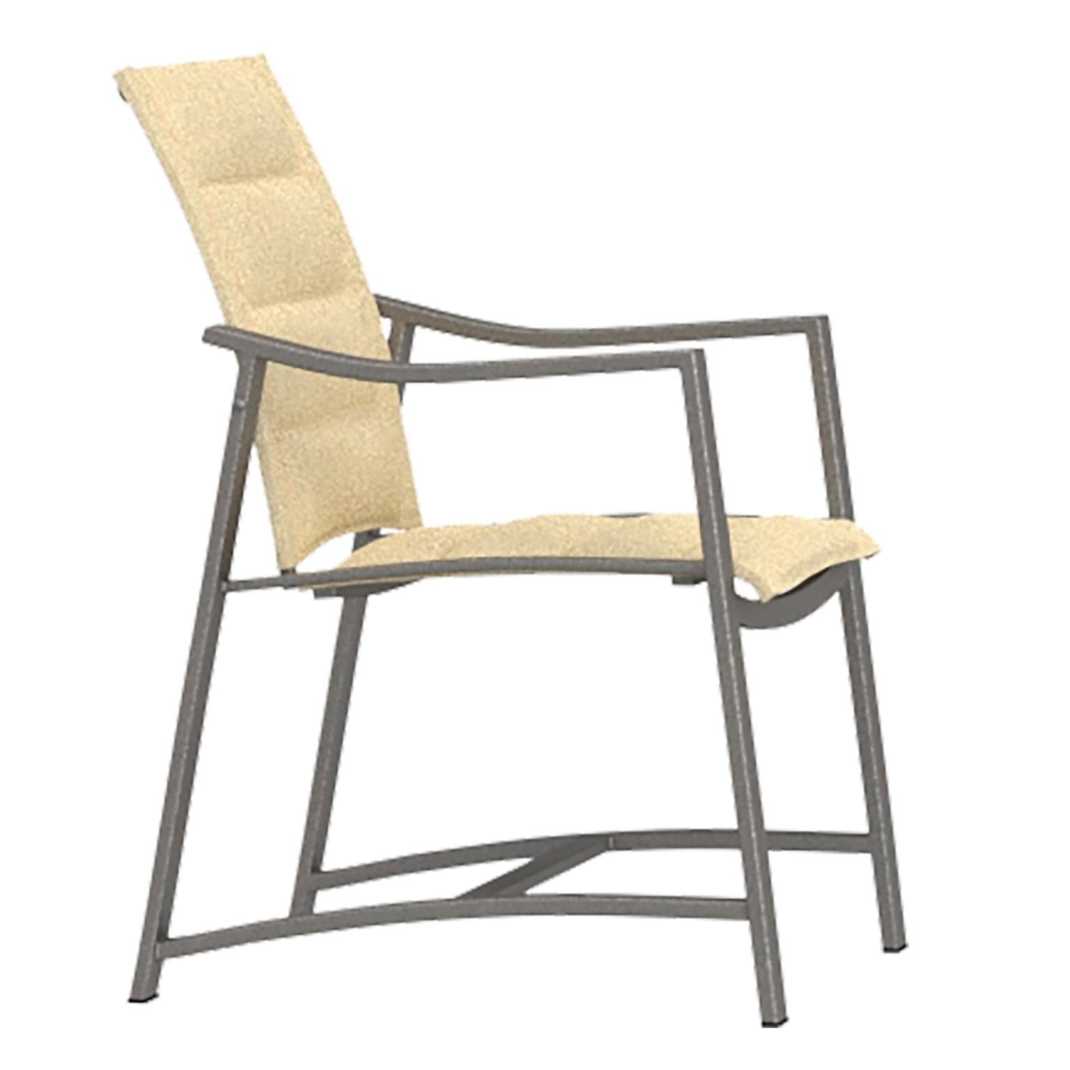 Padded Sling Dining Arm Chair