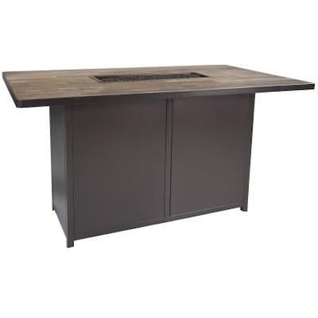 42"X72" Counter Height Elba Fire Pit