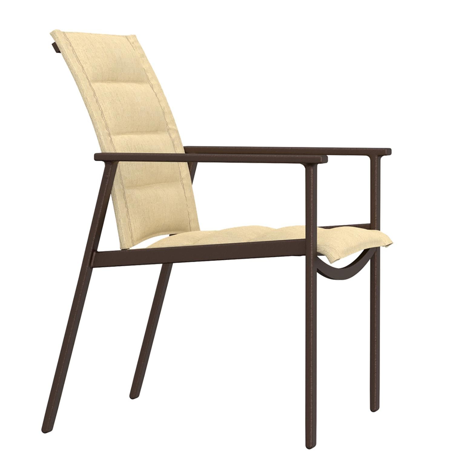 Padded Sling Dining Arm Chair