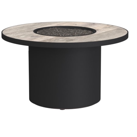 42" Rd. Porcelain-Top Firepit w/El. Ignition