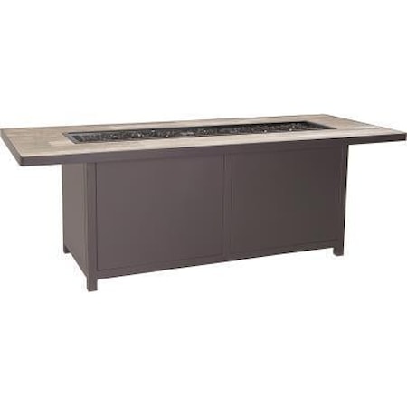 28" x 72" Chat-Height Capri Fire Pit
