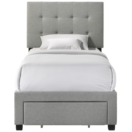 Upholstered Twin Storage Bed