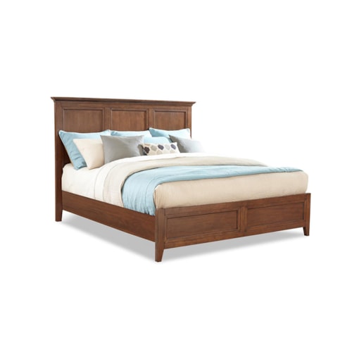 Transitional Queen Panel Bed