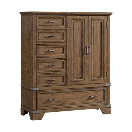 Rustic 6-Drawer Gentleman's Chest