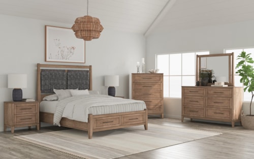 Transitional 6-Piece King Bedroom Set