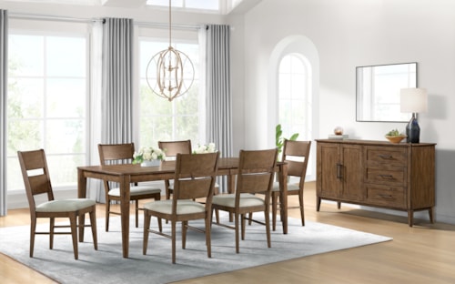 Transitional 7-Piece Dining Set