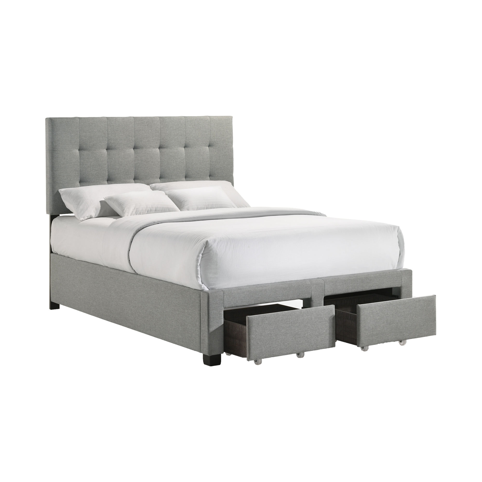 Upholstered Full Storage Bed