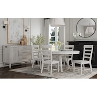 46-65 Sq To Rnd Dining -White
