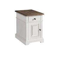 Cottage Chairside Table with Storage