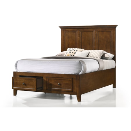 Youth Full Storage Panel Bed