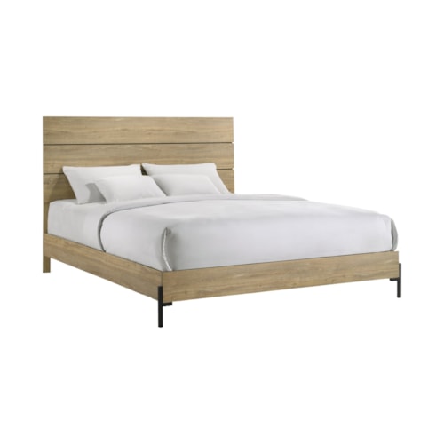 Contemporary Queen Panel Bed