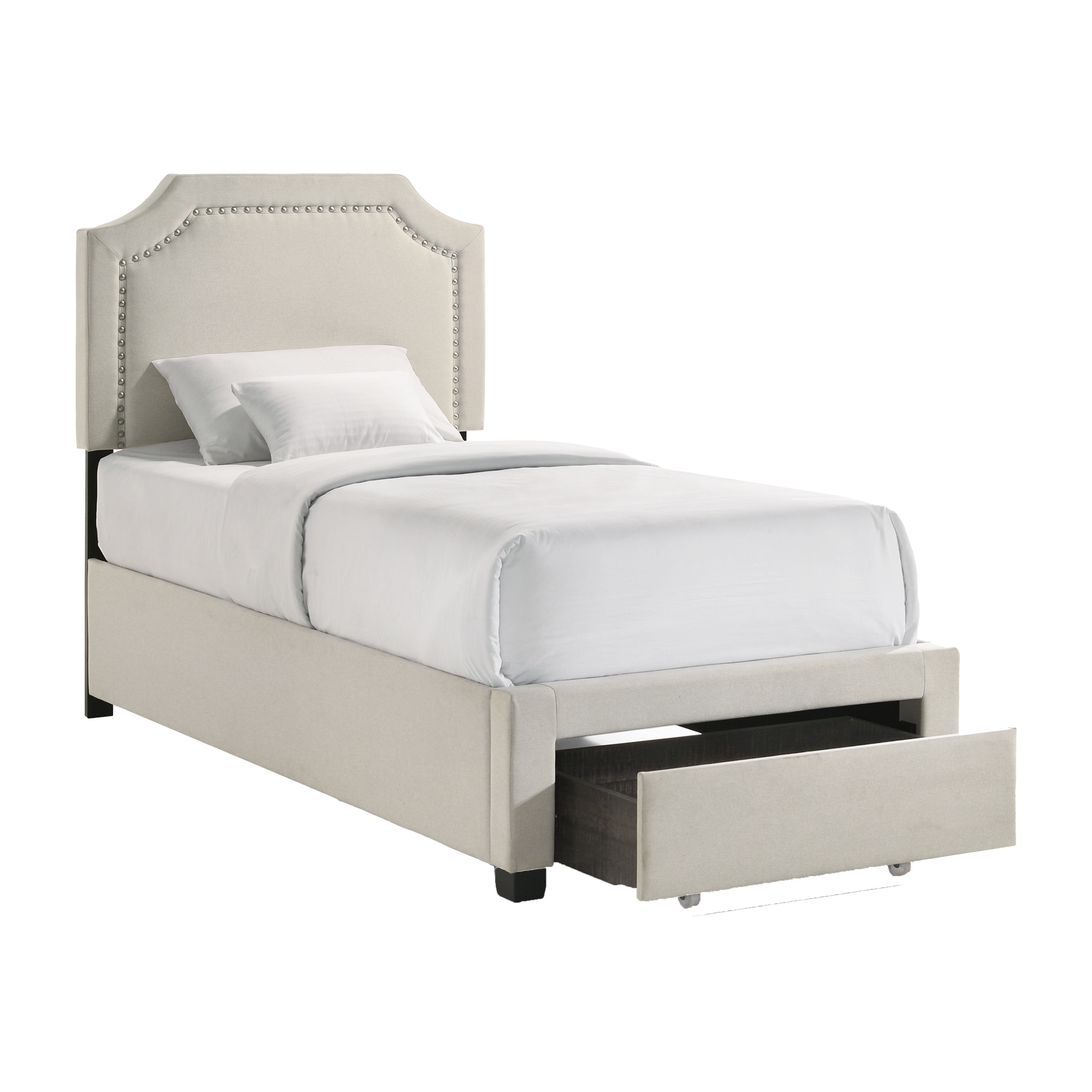 Upholstered Twin Storage Bed