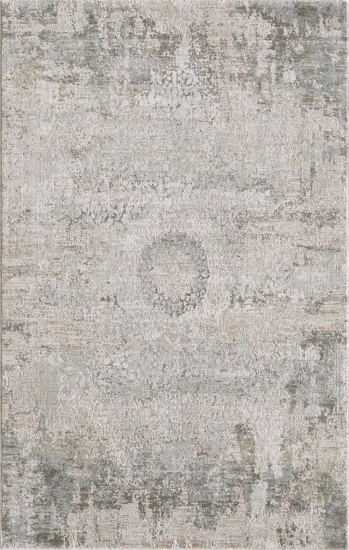 Peyton 4005 Ivory Beige Medallion Machine Woven Performance Area Rug