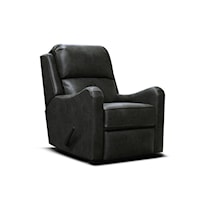 Transitional Swivel Gliding Recliner with English Arms