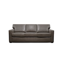 Transitional Leather Sofa