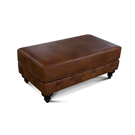 Leather Ottoman