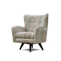 Harlow Mid Century Modern Tufted Swivel Chair