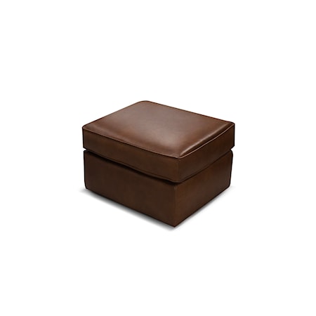 Nessa Leather Gliding Ottoman