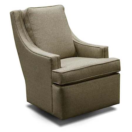 Casual Upholstered Swivel Chair