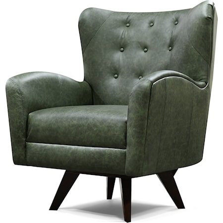 Harlow Leather Swivel Chair