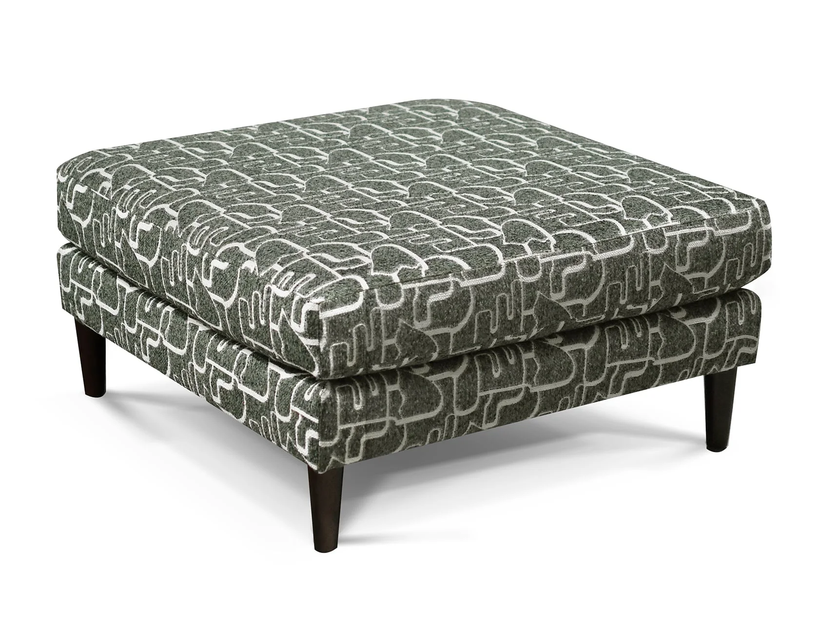 England 5930 Series 593010 Contemporary Square Cocktail Ottoman with