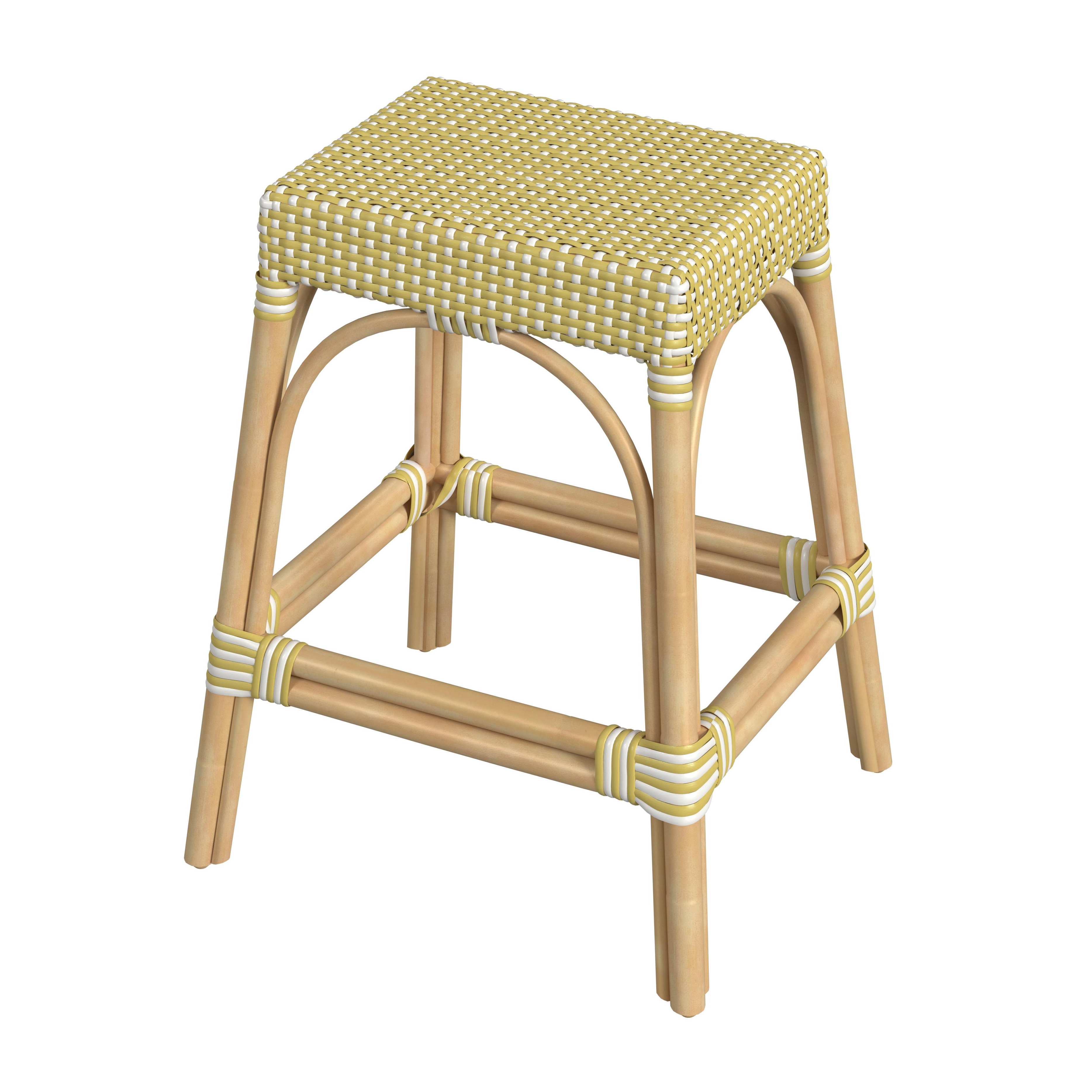 Woven-Seat Counter Stool