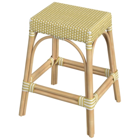 Woven-Seat Counter Stool