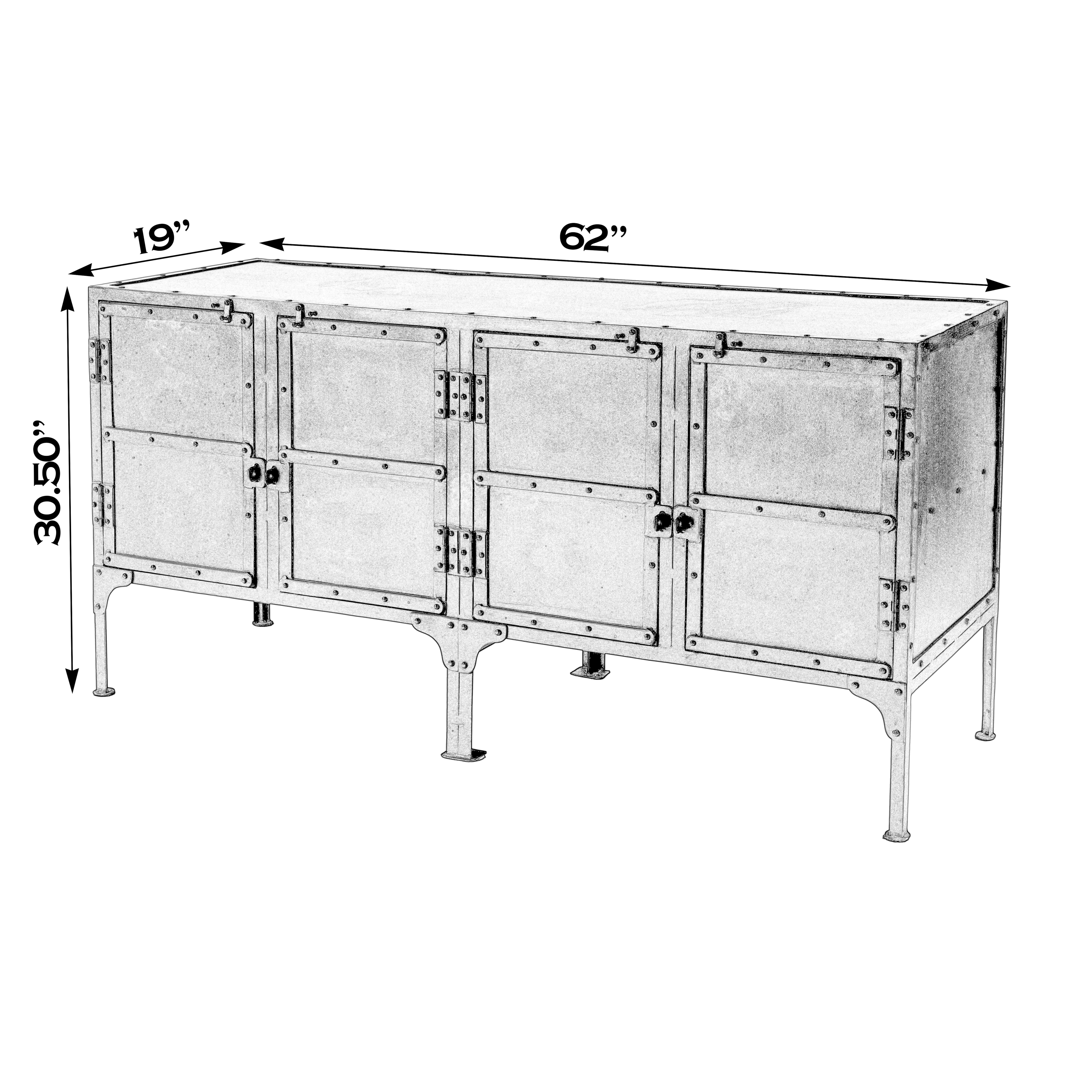 Butler Specialty Company Metalworks Console Cabinet