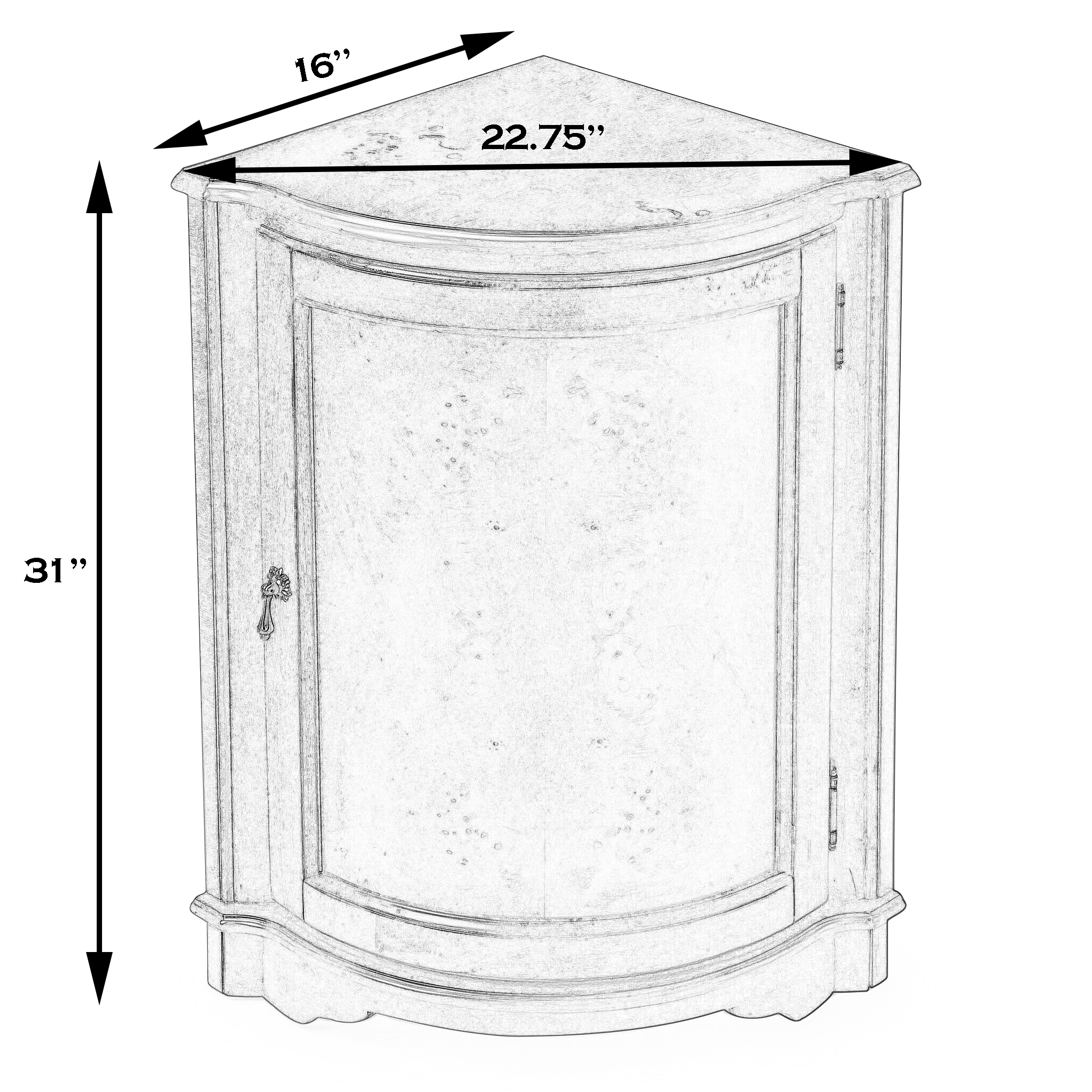 Butler Specialty Company Plantation Cherry Corner Cabinet