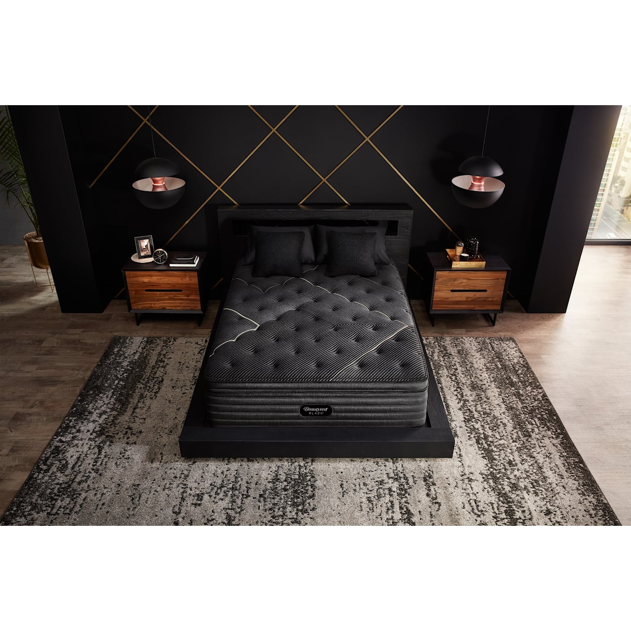 Beautyrest Beautyrest® Black K-Class 16.5" Plush Pillow Top Mattress - Full