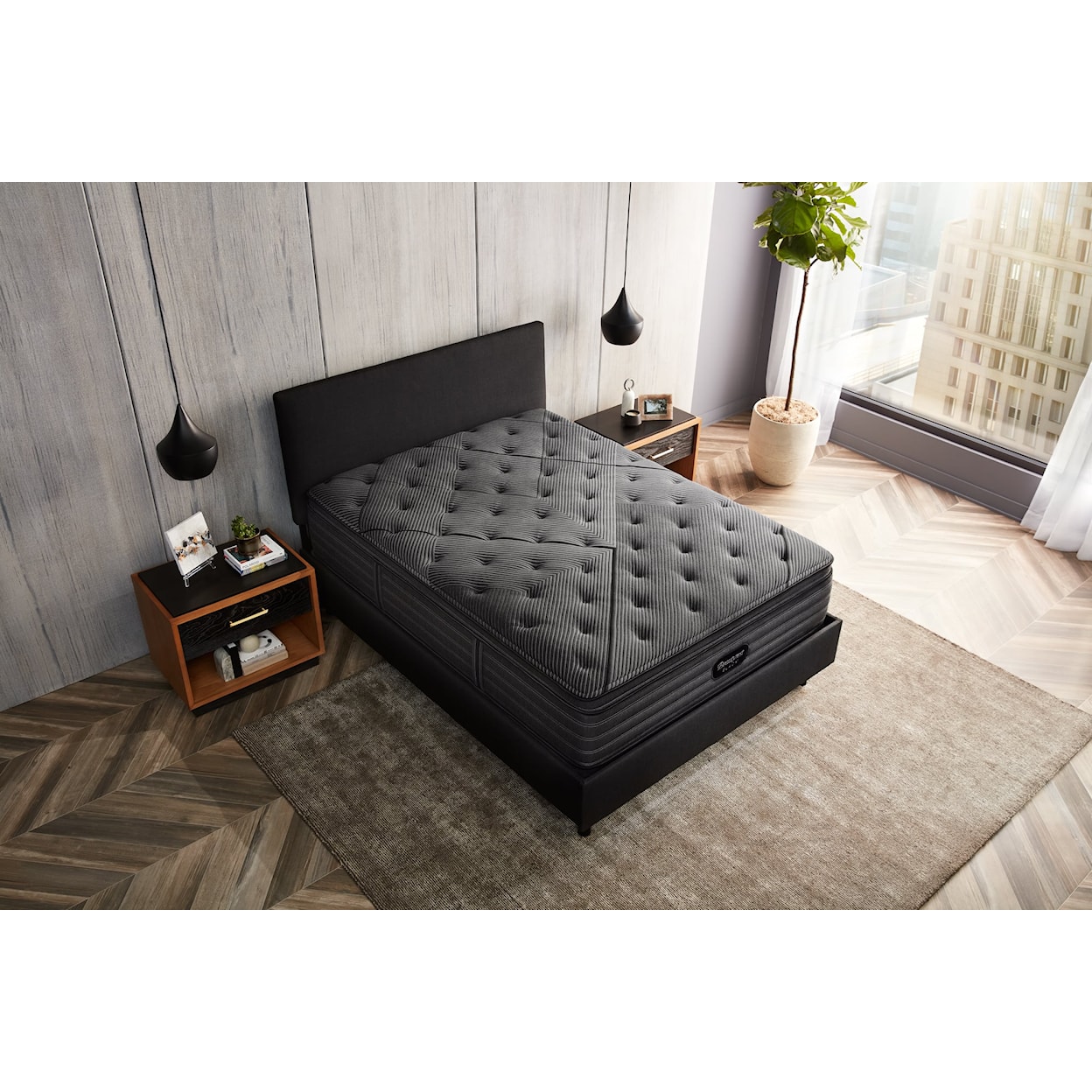 Beautyrest Beautyrest® Black L-Class 14.5" Plush Pillow Top Mattress - Twin XL