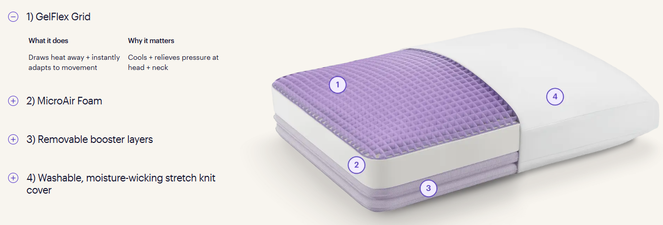 Purple DreamLayer King Pillow