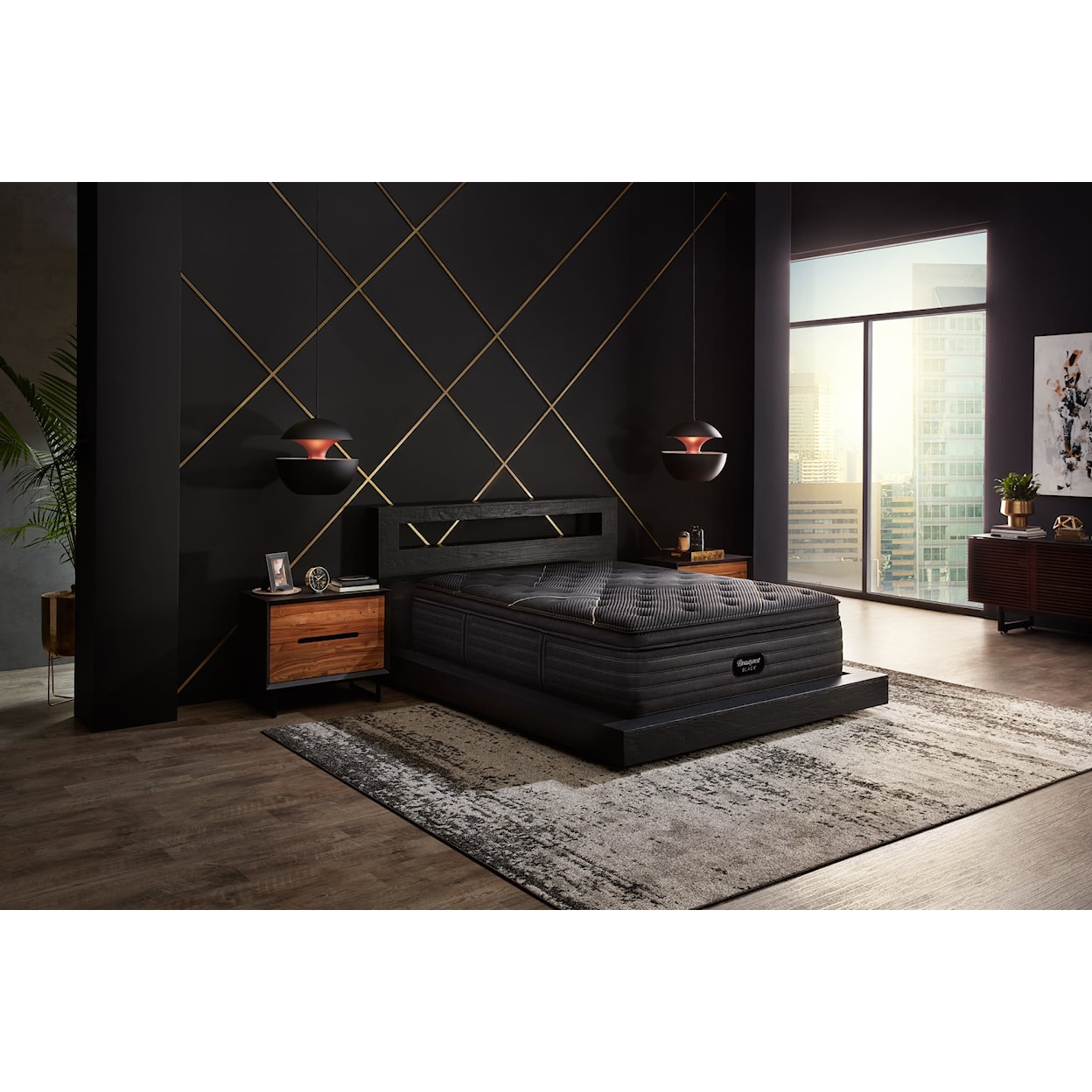 Beautyrest Beautyrest® Black K-Class 16.5" Plush Pillow Top Mattress - King