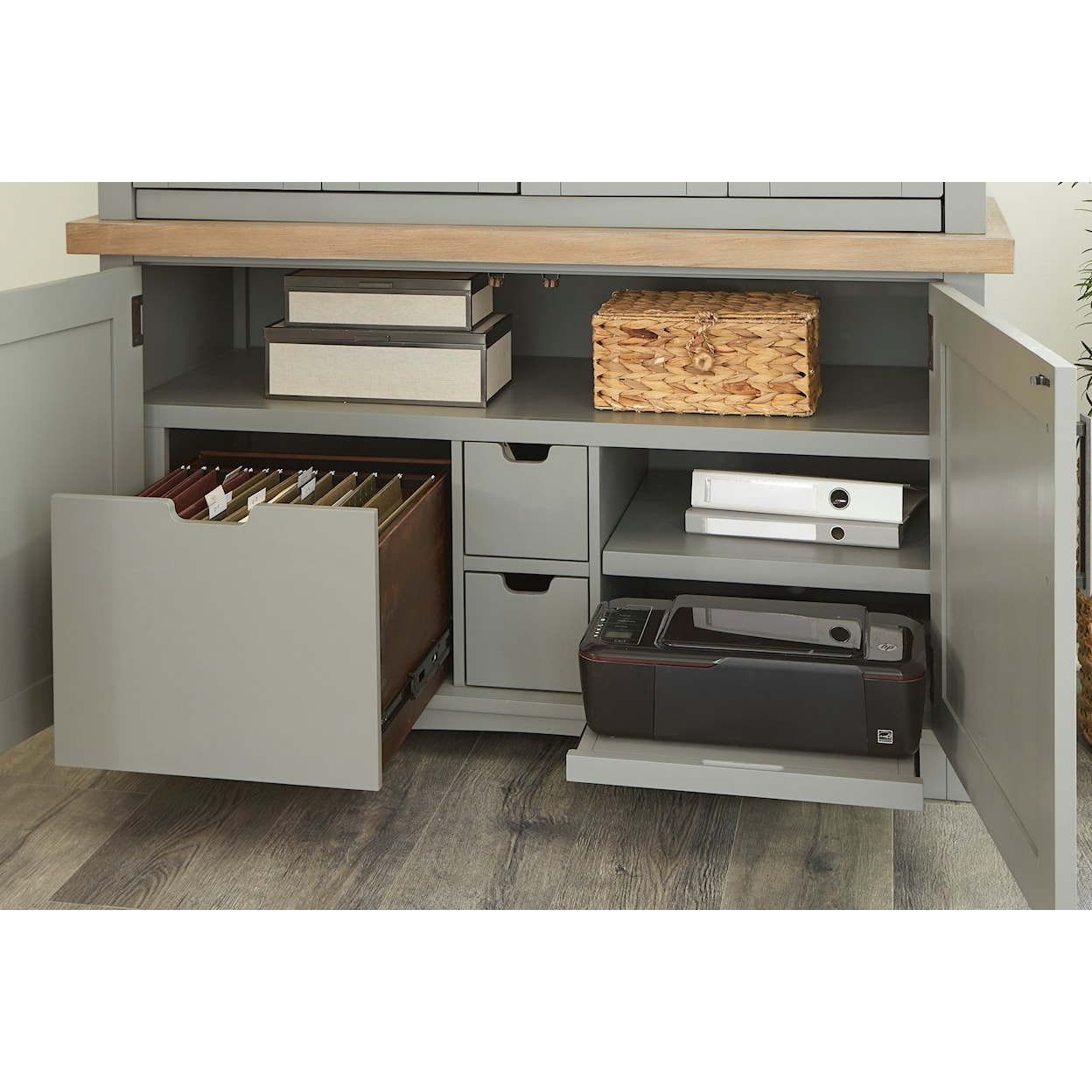 Parker House Americana Modern Workstation with LED Light