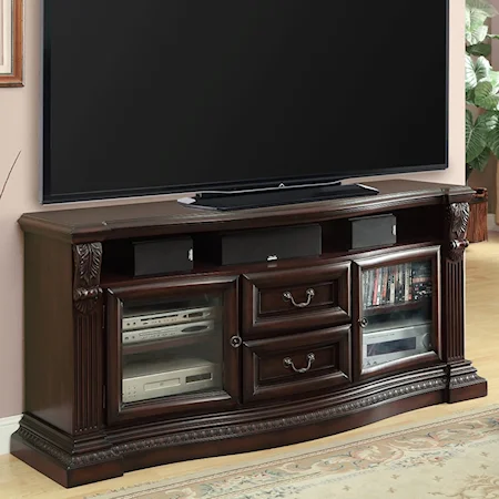 TV Console with 2 Drawers and 2 Doors