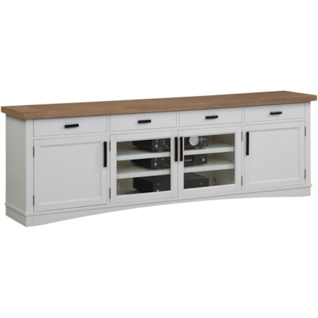 92" TV Console with Power Center