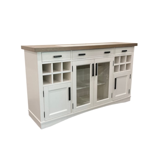 Farmhouse Buffet Server with Dual AC Power Center