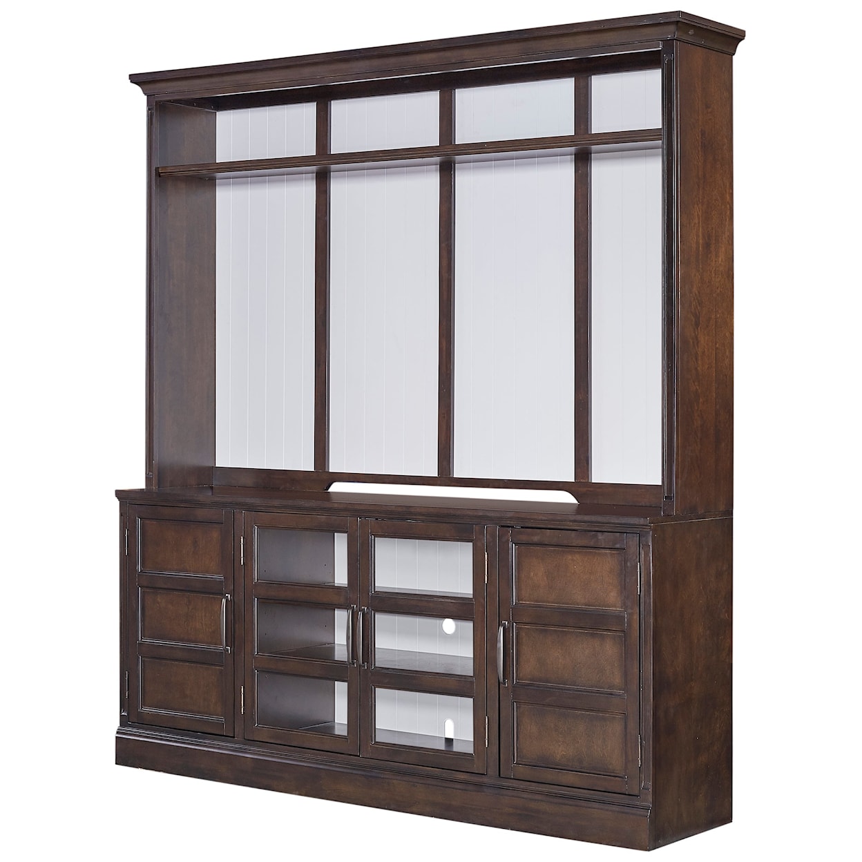 Parker House Shoreham - Medium Roast 76 in. TV Console with Hutch